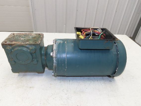 Baldor/Tigear 17Q10L56 Gear Motor 10:1 Reducer 175RPM 1HP 230/460V 3PH RH 56C