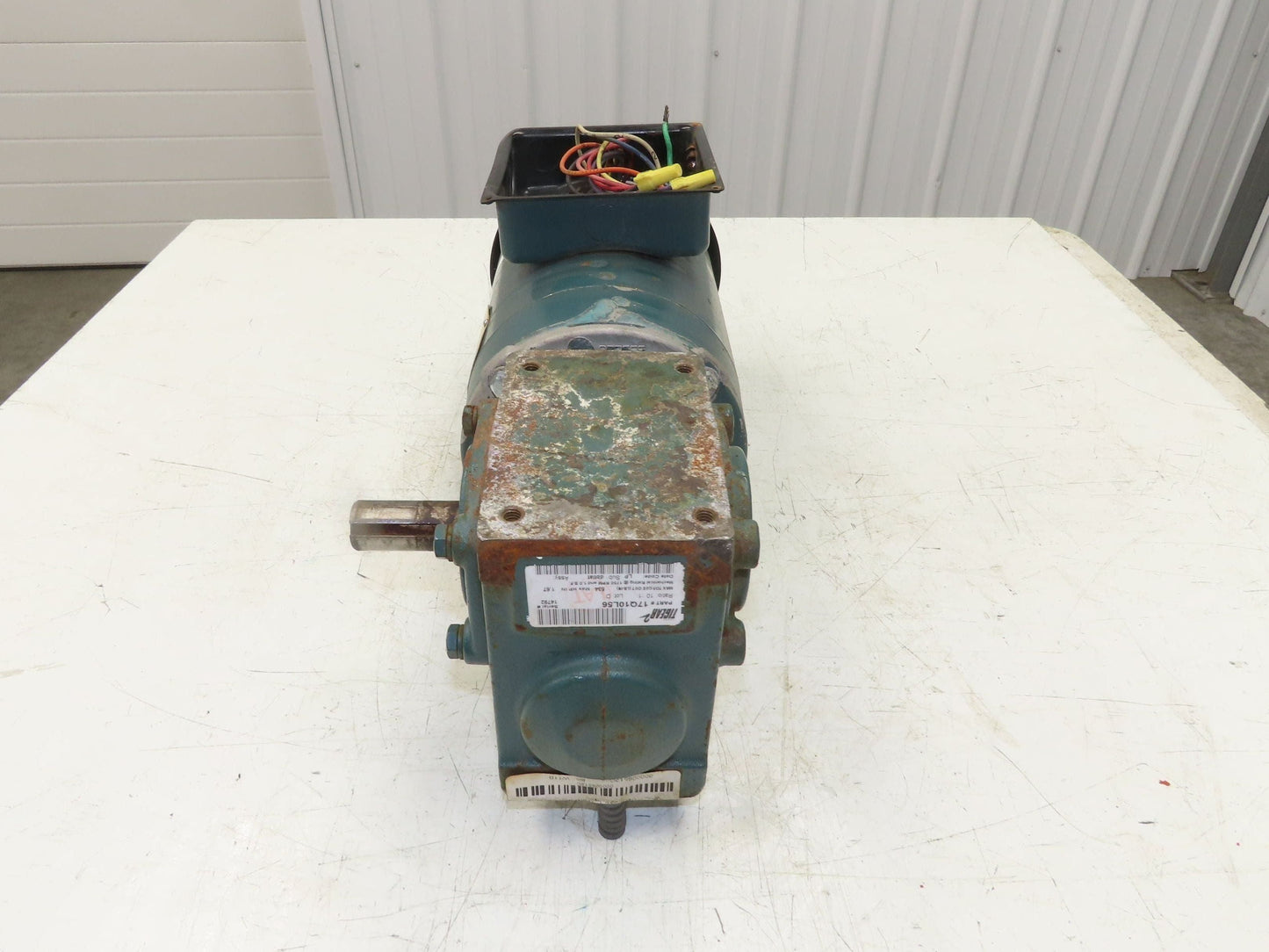 Baldor/Tigear 17Q10L56 Gear Motor 10:1 Reducer 175RPM 1HP 230/460V 3PH RH 56C