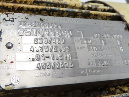 Sew Eurodrive S60D22DT90S4 Varimot 3PH Gearmotor 9.3-46rpm Variable Speed 48.8:1