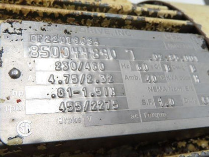 Sew Eurodrive S60D22DT90S4 Varimot 3PH Gearmotor 9.3-46rpm Variable Speed 48.8:1