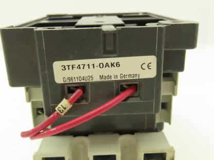 Siemens 3TF4711-0AK6 Motor Starter IEC Contactor 80A 3-Pole 600V 3PH 120V Coil