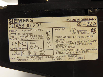 Siemens 3TF4711-0AK6 Motor Starter IEC Contactor 80A 3-Pole 600V 3PH 120V Coil