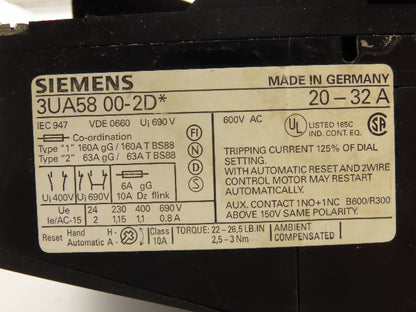 Siemens 3TF4711-0AK6 Motor Starter IEC Contactor 80A 3-Pole 600V 3PH 120V Coil