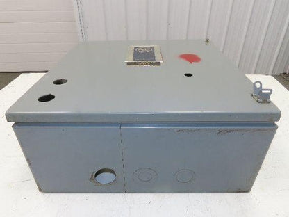 Allen Bradley Electrical Enclosure 19x18x8" Combination Motor Starter Box Sz 3