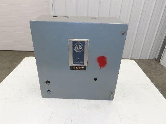 Allen Bradley Electrical Enclosure 19x18x8" Combination Motor Starter Box Sz 3