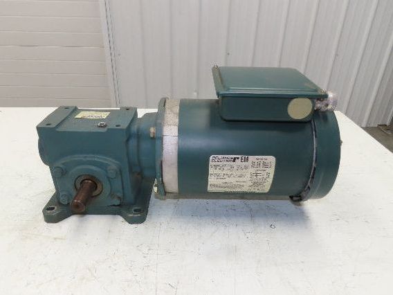 Dodge Reliance 17Q05LR14 Gear Motor 5:1 Reducer 345RPM 2Hp 230/460V Dual Shaft