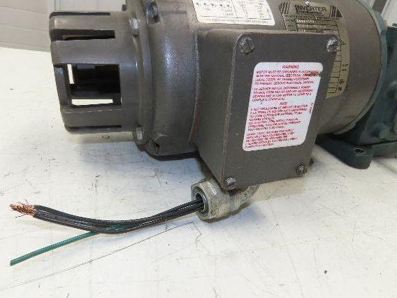 Dodge Baldor 17Q20R56 Gear Motor 20:1 Reducer 86 RPM 3/4Hp 230/460V 3PH RH 56C