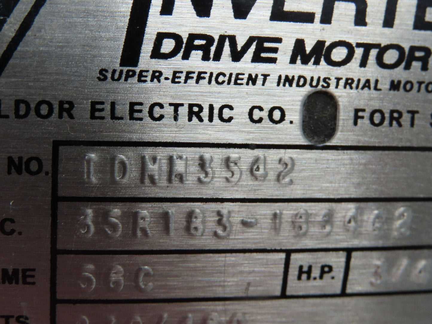 Dodge Baldor 17Q20R56 Gear Motor 20:1 Reducer 86 RPM 3/4Hp 230/460V 3PH RH 56C