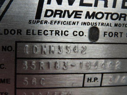 Dodge Baldor 17Q20R56 Gear Motor 20:1 Reducer 86 RPM 3/4Hp 230/460V 3PH RH 56C