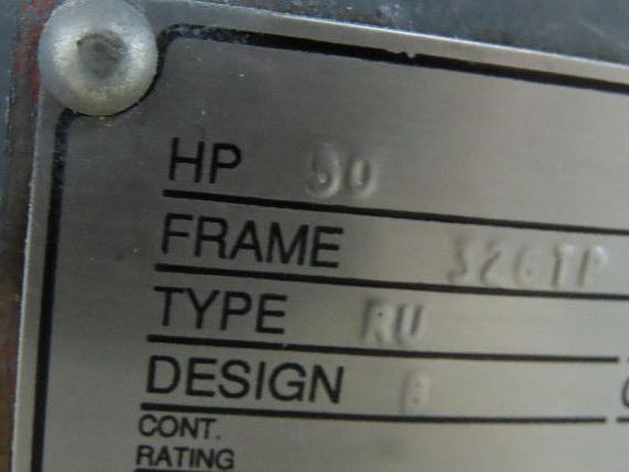 US Motors High Thrust Vertical Motor 50Hp 230/460V 3Ph 326TP 1775RPM DP