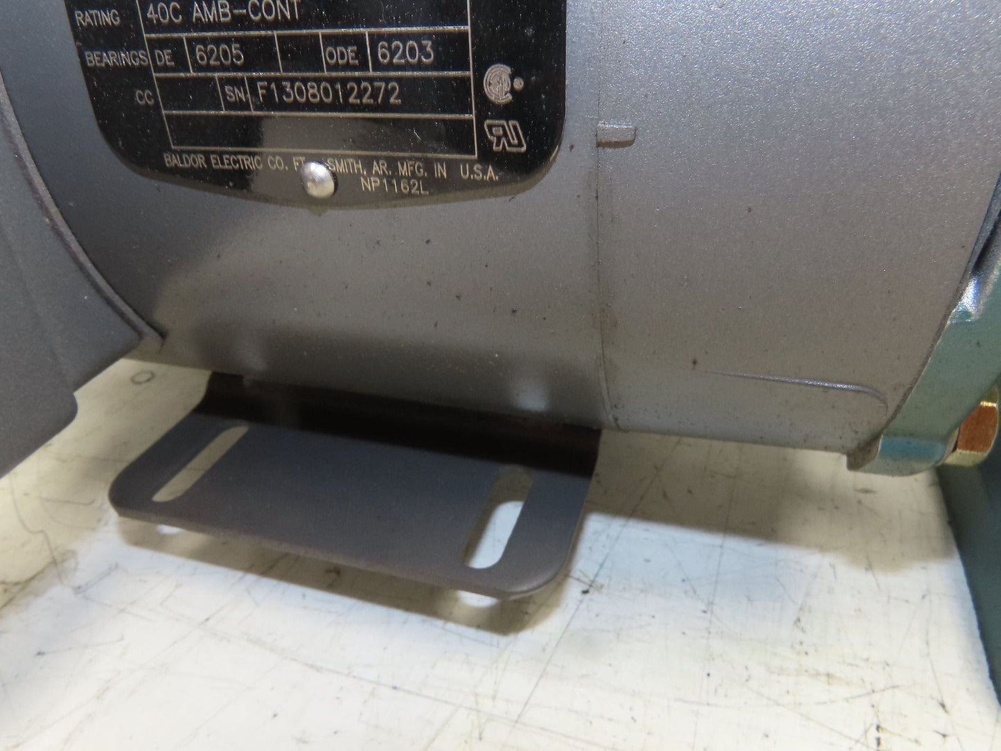 Dodge Baldor 17Q20L56 Gear Motor 20:1 Reducer 86 RPM 3/4Hp 230/460V 3PH LH 56C