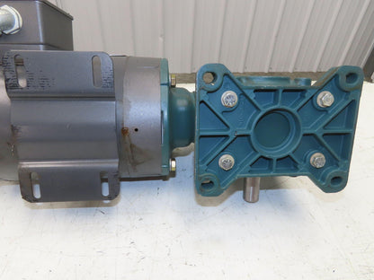 Dodge Baldor 17Q20L56 Gear Motor 20:1 Reducer 86 RPM 3/4Hp 230/460V 3PH LH 56C