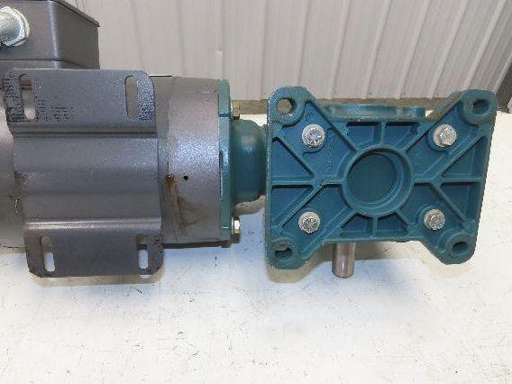 Dodge Baldor 17Q20L56 Gear Motor 20:1 Reducer 86 RPM 3/4Hp 230/460V 3PH LH 56C