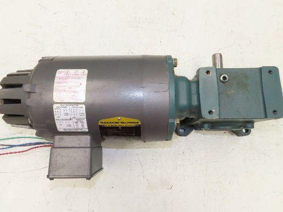 Dodge Baldor 17Q20L56 Gear Motor 20:1 Reducer 86 RPM 3/4Hp 230/460V 3PH LH 56C