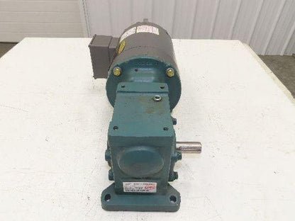 Dodge Baldor 17Q20L56 Gear Motor 20:1 Reducer 86 RPM 3/4Hp 230/460V 3PH LH 56C