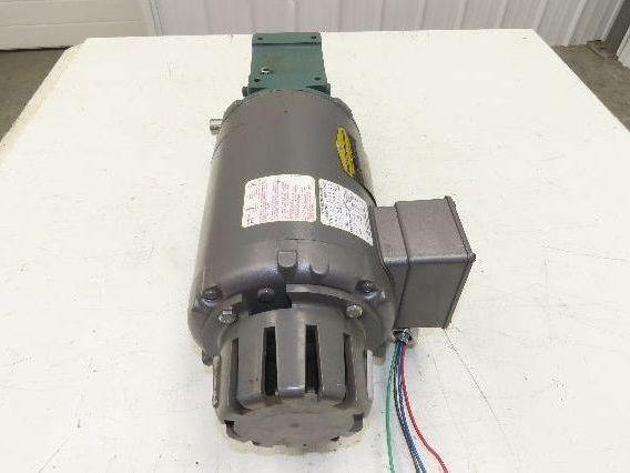 Dodge Baldor 17Q20L56 Gear Motor 20:1 Reducer 86 RPM 3/4Hp 230/460V 3PH LH 56C