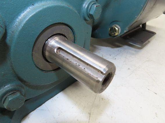 Dodge Baldor 17Q20L56 Gear Motor 20:1 Reducer 86 RPM 3/4Hp 230/460V 3PH LH 56C