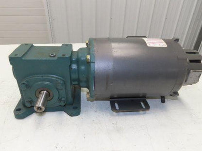 Dodge Baldor 17Q20L56 Gear Motor 20:1 Reducer 86 RPM 3/4Hp 230/460V 3PH LH 56C