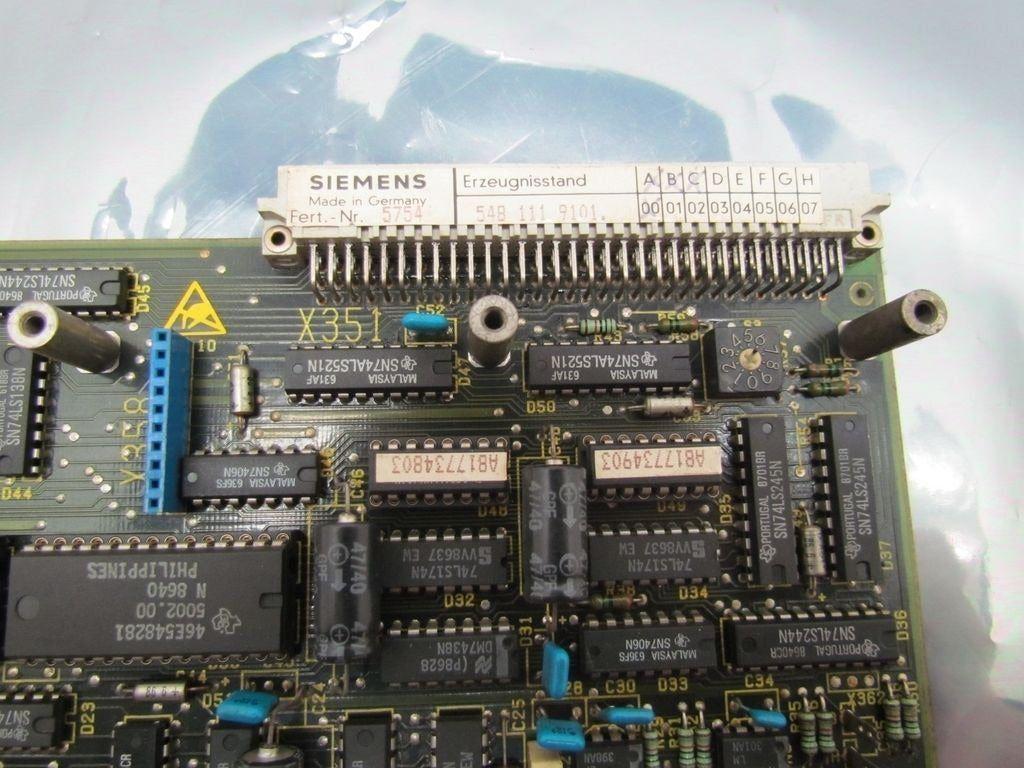 Siemens Sinumerik 6FX1111-1AA01 548 111 9101 Circuit Board Card 03350