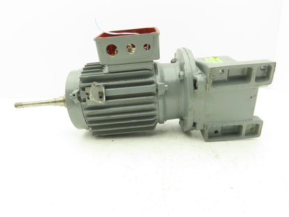 Stober B21R 80 G4 Inline Gearmotor 1Hp 273rpm 6.3:1 220-480V 3PH -Brake Removed-