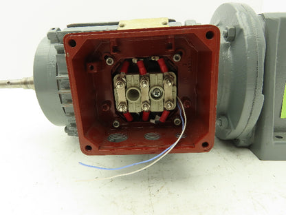 Stober B21R 80 G4 Inline Gearmotor 1Hp 273rpm 6.3:1 220-480V 3PH -Brake Removed-