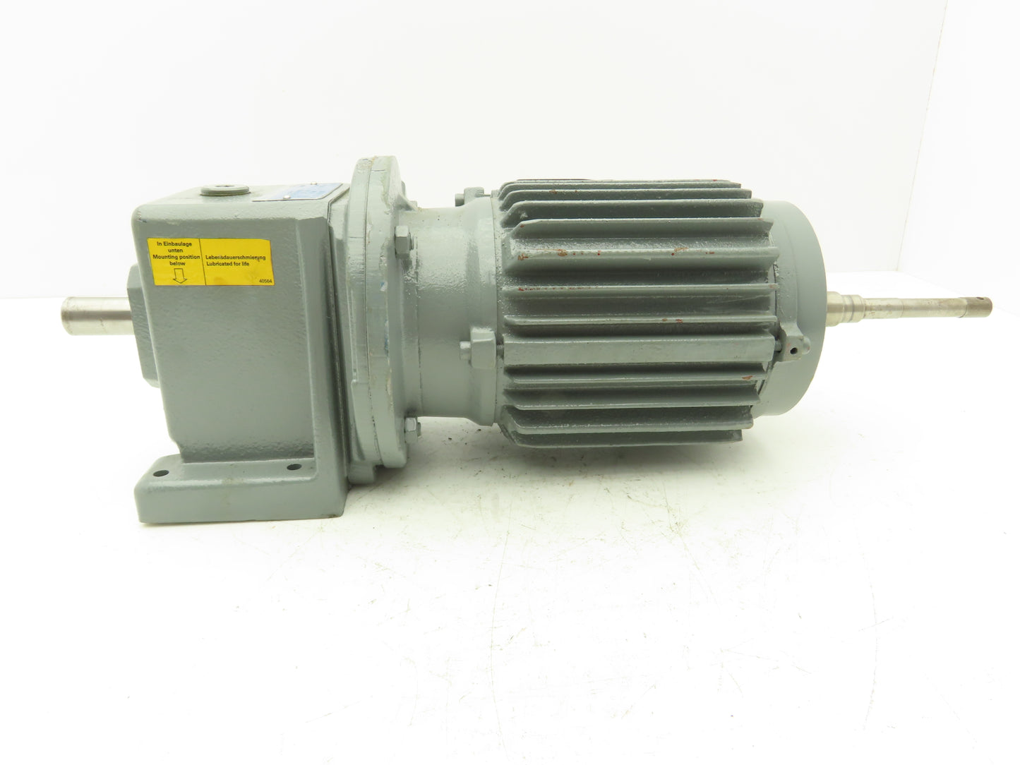 Stober B21R 80 G4 Inline Gearmotor 1Hp 273rpm 6.3:1 220-480V 3PH -Brake Removed-