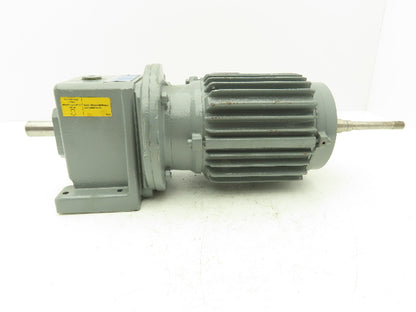 Stober B21R 80 G4 Inline Gearmotor 1Hp 273rpm 6.3:1 220-480V 3PH -Brake Removed-