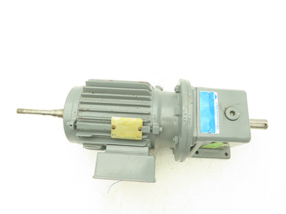Stober B21R 80 G4 Inline Gearmotor 1Hp 273rpm 6.3:1 220-480V 3PH -Brake Removed-