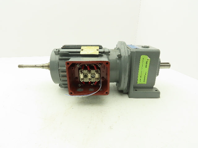 Stober B21R 80 G4 Inline Gearmotor 1Hp 273rpm 6.3:1 220-480V 3PH -Brake Removed-