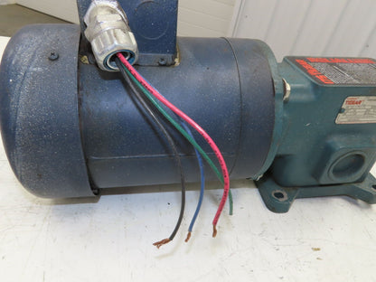 Dodge Leeson MR94868 Gear Motor 25:1 Reducer 69 RPM 3/4Hp 230/460V 3PH LH 56C