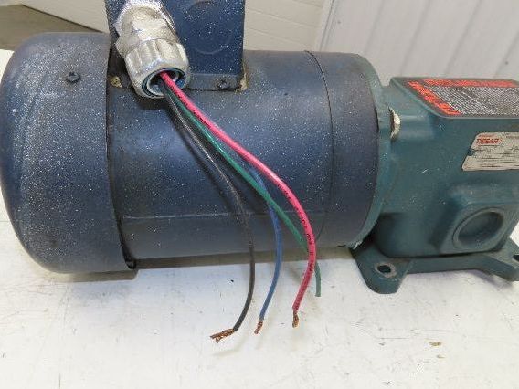 Dodge Leeson MR94868 Gear Motor 25:1 Reducer 69 RPM 3/4Hp 230/460V 3PH LH 56C