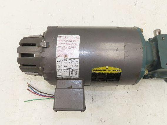 Dodge Baldor 17Q15R56 Gear Motor 15:1 Reducer 117 RPM 0.75Hp 230/460V 3PH LH 56C