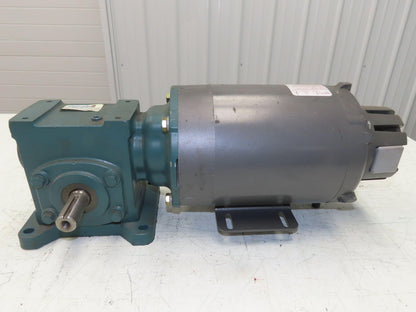 Dodge Baldor 17Q15R56 Gear Motor 15:1 Reducer 117 RPM 0.75Hp 230/460V 3PH LH 56C
