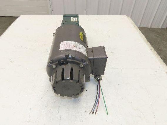 Dodge Baldor 17Q15R56 Gear Motor 15:1 Reducer 117 RPM 0.75Hp 230/460V 3PH LH 56C