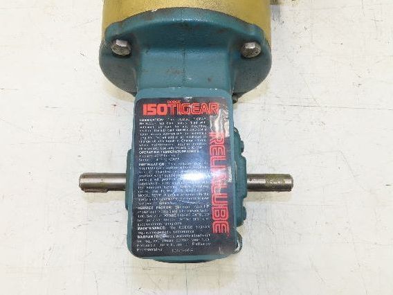 Dodge Baldor MR947431K 10:1 Gear Motor 176 RPM 1Hp 230/460V 3PH 56C Dual Shaft