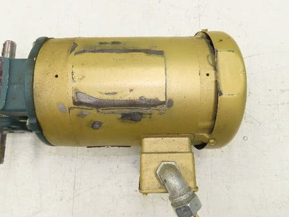 Dodge Baldor MR947431K 10:1 Gear Motor 176 RPM 1Hp 230/460V 3PH 56C Dual Shaft