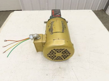 Dodge Baldor MR947431K 10:1 Gear Motor 176 RPM 1Hp 230/460V 3PH 56C Dual Shaft