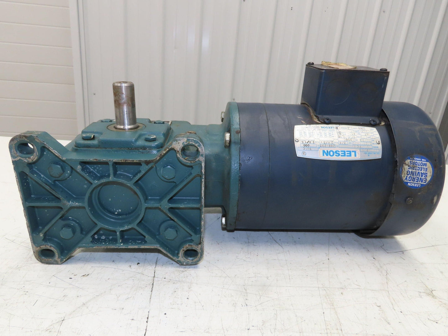 Dodge Leeson MR94868 Gear Motor 25:1 Reducer 69 RPM 3/4Hp 230/460V 3PH LH 56C