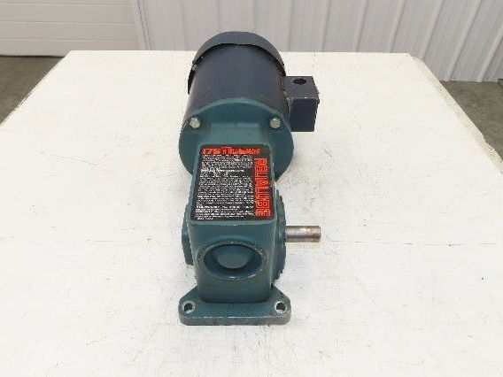 Dodge Leeson MR94868 Gear Motor 25:1 Reducer 69 RPM 3/4Hp 230/460V 3PH LH 56C