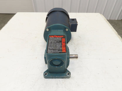 Dodge Leeson MR94868 Gear Motor 25:1 Reducer 69 RPM 3/4Hp 230/460V 3PH LH 56C