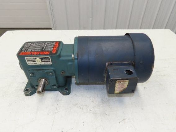 Dodge Leeson MR94868 Gear Motor 25:1 Reducer 69 RPM 3/4Hp 230/460V 3PH LH 56C