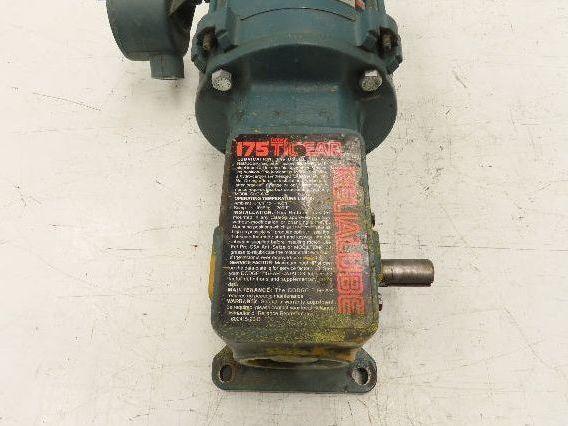 Dodge Reliance MR94868 Gear Motor 25:1 Reducer 69 RPM 3/4Hp 230/460V 3PH LH 56C