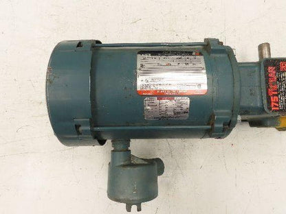 Dodge Reliance MR94868 Gear Motor 25:1 Reducer 69 RPM 3/4Hp 230/460V 3PH LH 56C