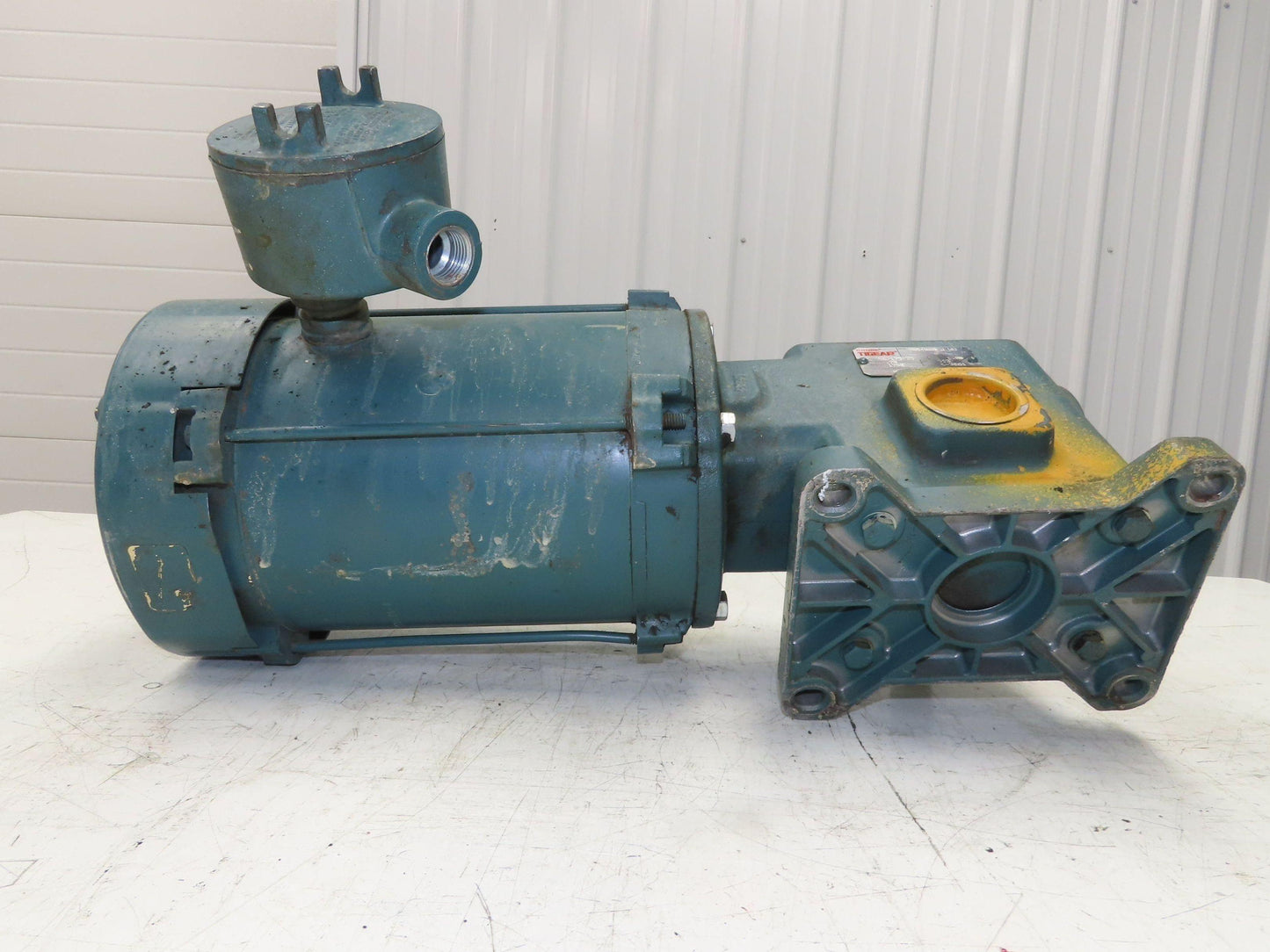 Dodge Reliance MR94868 Gear Motor 25:1 Reducer 69 RPM 3/4Hp 230/460V 3PH LH 56C