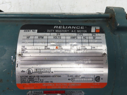 Dodge Reliance MR94868 Gear Motor 25:1 Reducer 69 RPM 3/4Hp 230/460V 3PH LH 56C