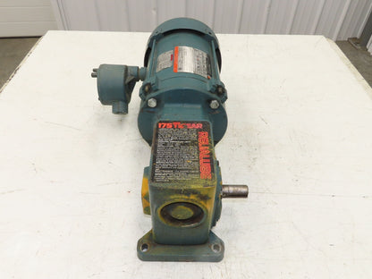 Dodge Reliance MR94868 Gear Motor 25:1 Reducer 69 RPM 3/4Hp 230/460V 3PH LH 56C