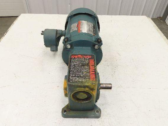 Dodge Reliance MR94868 Gear Motor 25:1 Reducer 69 RPM 3/4Hp 230/460V 3PH LH 56C