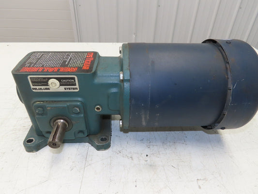 Dodge Leeson MR94868 Gear Motor 25:1 Reducer 69 RPM 3/4Hp 230/460V 3PH LH 56C