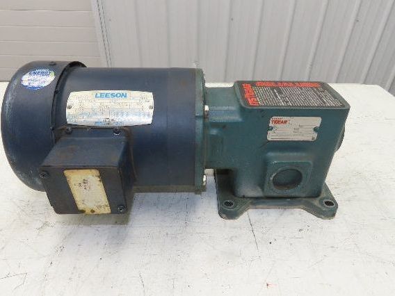Dodge Leeson MR94868 Gear Motor 25:1 Reducer 69 RPM 3/4Hp 230/460V 3PH LH 56C