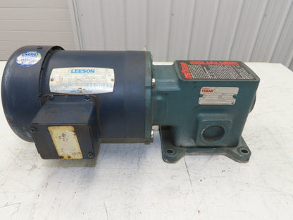 Dodge Leeson MR94868 Gear Motor 25:1 Reducer 69 RPM 3/4Hp 230/460V 3PH LH 56C